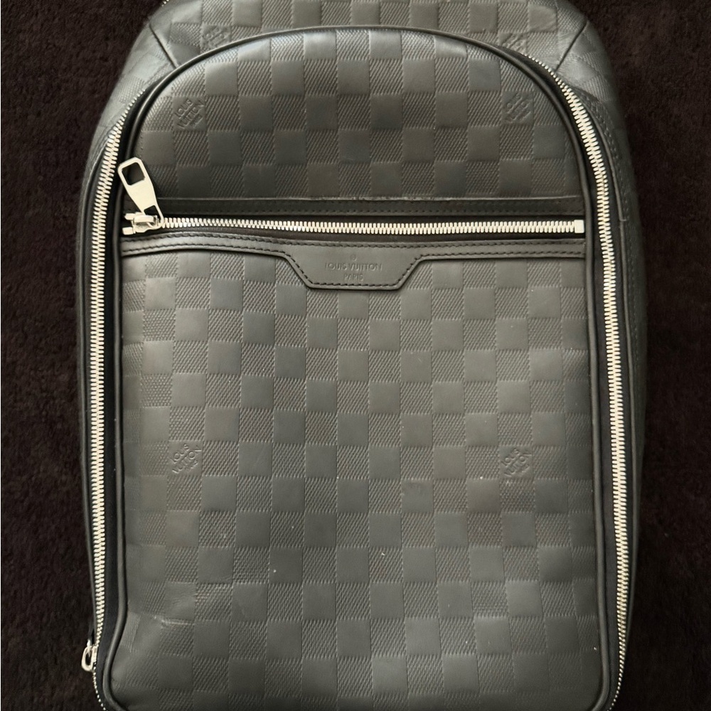 Louis Vuitton Black Checkered Men's Avenue Backpack